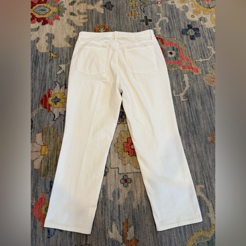 Talbots Modern Ankle White Jeans Women’s size 10 cropped - Picture 6 of 6